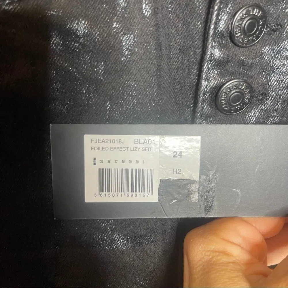 The Kooples Black Coated Skinny Pants Jeans NWT